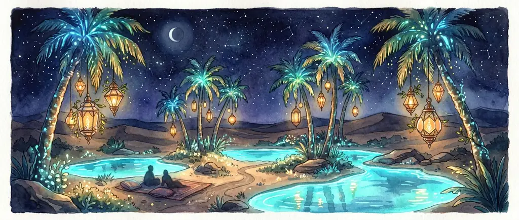 Tranquil oasis gathering space